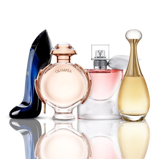 4 parfumų rinkinys | Good Girl + Olympea + La Vie Est Belle + J'Adore 100 ml