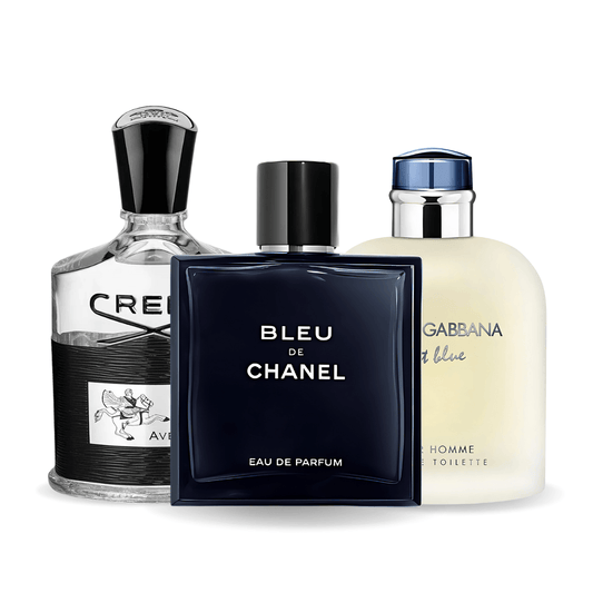 3 parfumų rinkinys | Bleu de Chanel, Creed Aventus, Light Blue Dolce Gabbana 100 ml