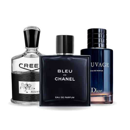 3 parfumų rinkinys | Creed Aventus, Bleu de Chanel, Dior Sauvage 100 ml