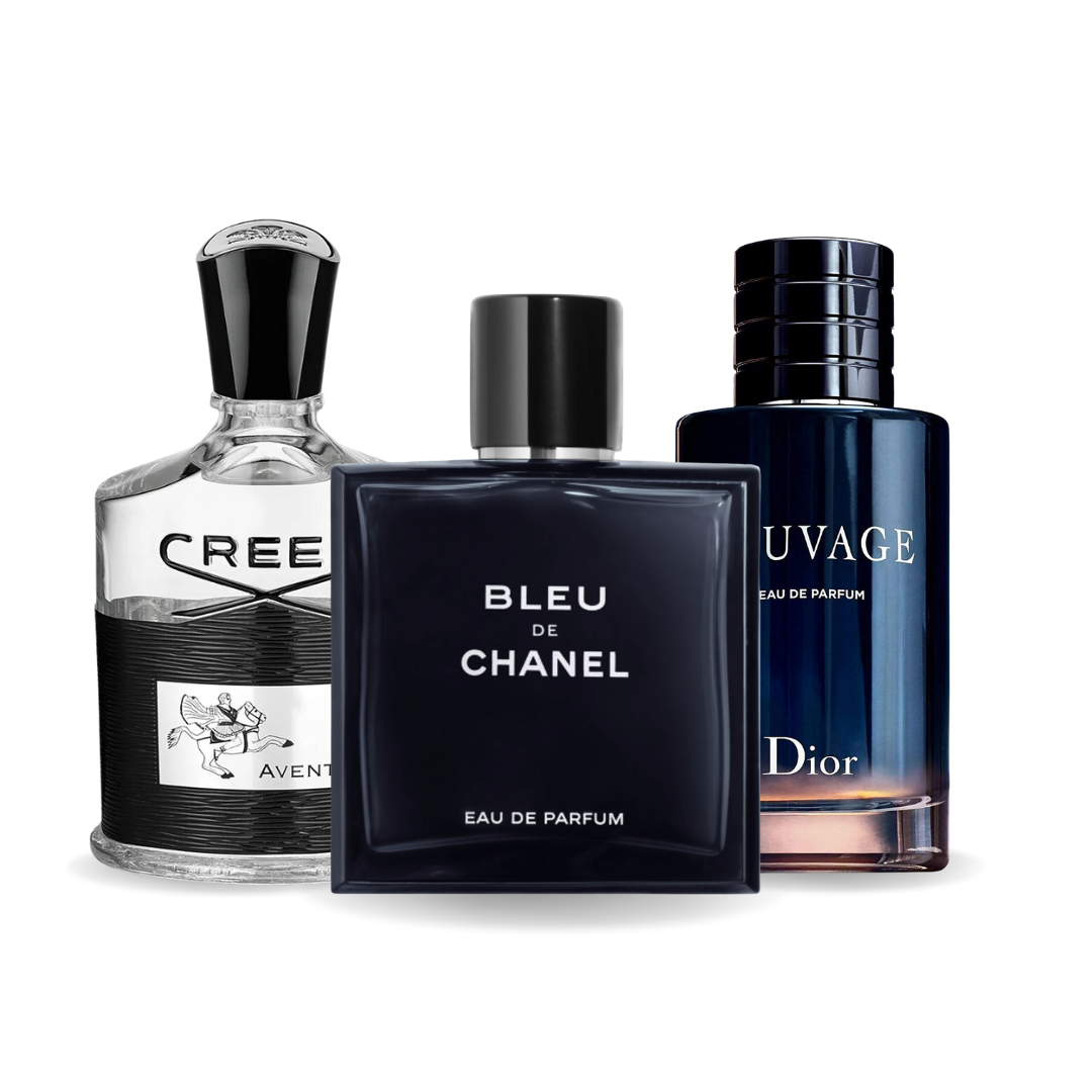 3 parfumų rinkinys | Creed Aventus, Bleu de Chanel, Dior Sauvage 100 ml