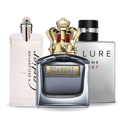 3 parfumų rinkinys | Allure Homme Sports, Jean Paul Gaultier Scandal, Cartier Declaration 100 ml