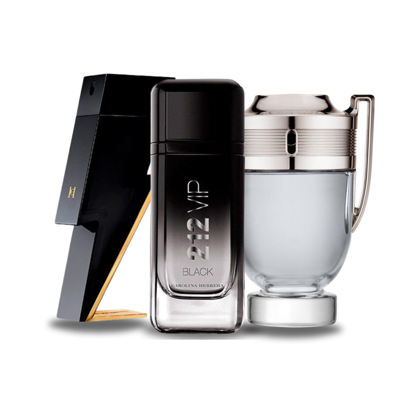 3 parfumų rinkinys | BAD BOY, 212 VIP BLACK, Paco Rabanne INVICTUS 100 ml