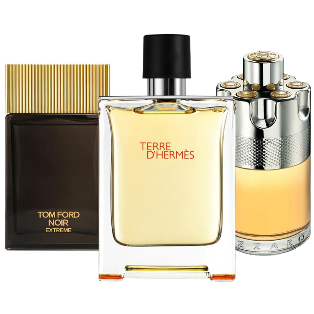 3 parfumų rinkinys | Terre de'Hermes, Azzaro Wanted, Tom Ford Noir Extreme 100 ml