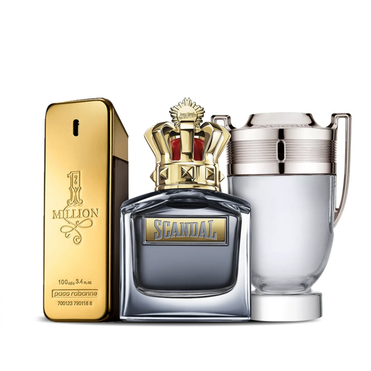 3 parfumų rinkinys | Invictus + Scandal Men + One Million 100 ml
