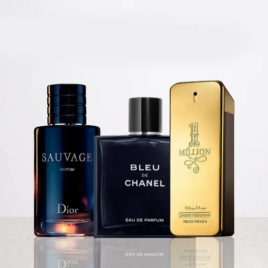3 parfumų rinkinys | Sauvage Dior + One Million + Bleu de Chanel 100 ml
