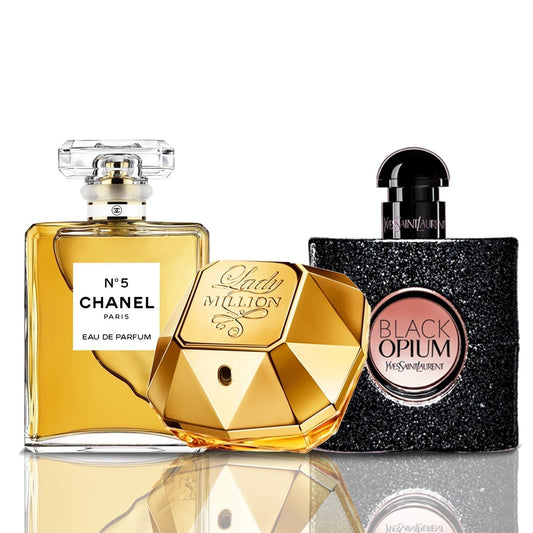 3 parfumų rinkinys | Chanel N°5 + Lady Million + Black Opium